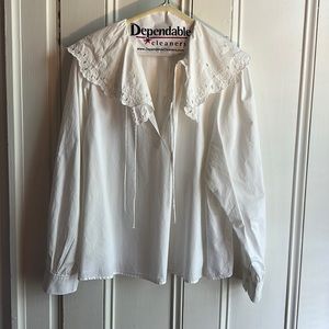 Cotton eyelet shirt. Worn twice.